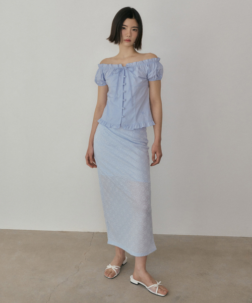 REORG（リオルグ）の「ASP PUFF MODDABLE BLOUSE SORA（シャツ/ブラウス・レディース・その他・SMALL/MEDIUM）」の2枚目の写真