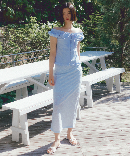 REORG（リオルグ）の「ASP PUFF MODDABLE BLOUSE SORA（シャツ/ブラウス・レディース・その他・SMALL/MEDIUM）」の3枚目の写真