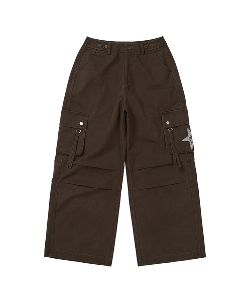 as you are(アズユーアー)の「カーゴフラップコットンパンツブラウン(その他パンツ・レディース・その他・SMALL/MEDIUM)」の1枚目の写真
