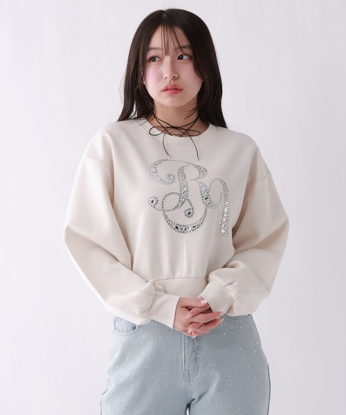 repipi armario(レピピ アルマリオ)の「ダンボールビジュースウェット(スウェット・キッズ・アイボリー/ブラック/サックスブルー・SMALL/MEDIUM/LARGE)」の2枚目の写真