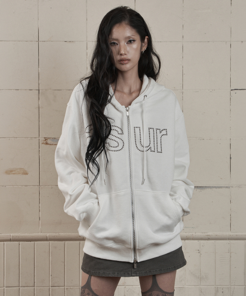 as you are(アズユーアー)の「AU ホットフィックス フードジップアップ ホワイト(パーカー・レディース・その他・SMALL/MEDIUM)」の1枚目の写真