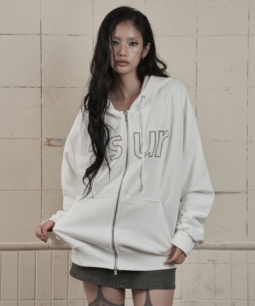 as you are(アズユーアー)の「AU ホットフィックス フードジップアップ ホワイト(パーカー・レディース・その他・SMALL/MEDIUM)」の2枚目の写真