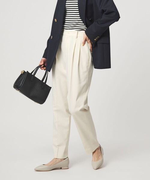 セール】［size SHORT/TALLあり］Daily Chic タック スリム パンツ
