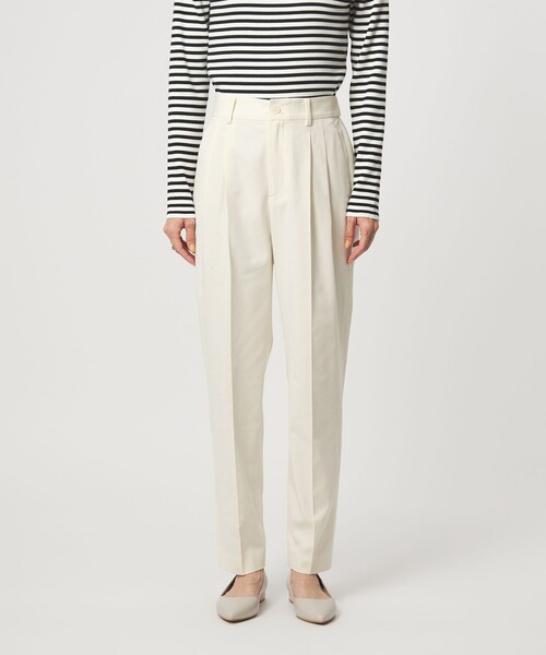 セール】［size SHORT/TALLあり］Daily Chic タック スリム パンツ