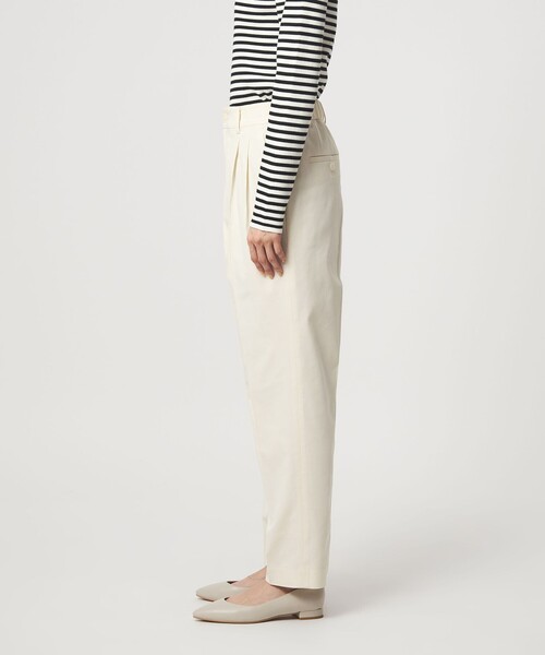 セール】［size SHORT/TALLあり］Daily Chic タック スリム パンツ