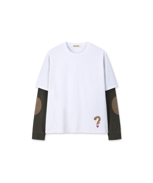9999ARCHIVE（9999アーカイブ）の「[9999xMIKO] Layered Patch Long Sleeves（Tシャツ/カットソー・レディース・チャコール・FREE）」の3枚目の写真