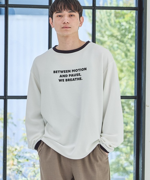 LAKOLE(ラコレ)の「トリムダンボールロンT / 638232(Tシャツ/カットソー・メンズ・ピンク/ホワイト/ブラック・LARGE/MEDIUM)」の1枚目の写真