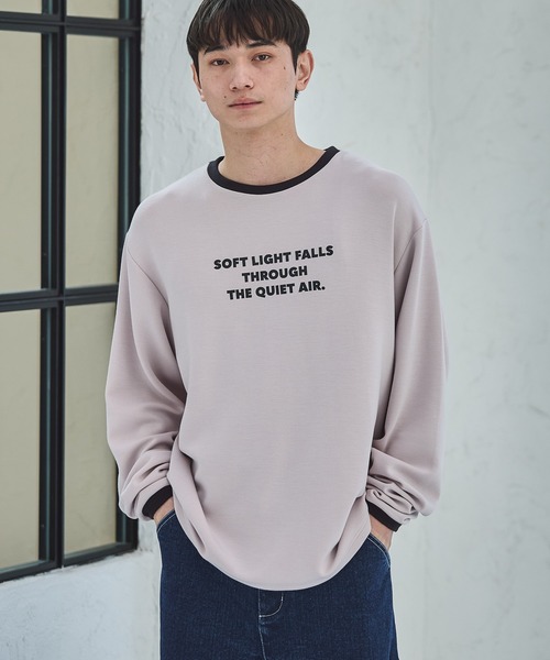 LAKOLE(ラコレ)の「トリムダンボールロンT / 638232(Tシャツ/カットソー・メンズ・ピンク/ホワイト/ブラック・LARGE/MEDIUM)」の3枚目の写真