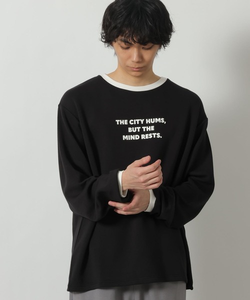 LAKOLE(ラコレ)の「トリムダンボールロンT / 638232(Tシャツ/カットソー・メンズ・ピンク/ホワイト/ブラック・LARGE/MEDIUM)」の2枚目の写真