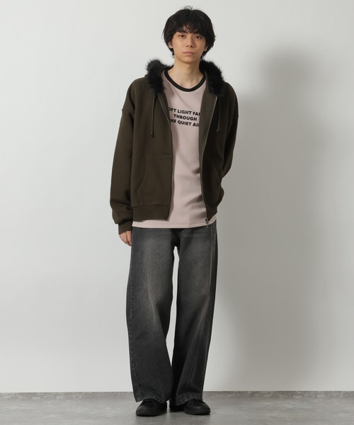 LAKOLE(ラコレ)の「トリムダンボールロンT / 638232(Tシャツ/カットソー・メンズ・ピンク/ホワイト/ブラック・LARGE/MEDIUM)」の7枚目の写真