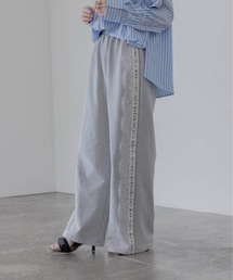 Eimee Law（エイミーロウ）の「サイドロゴ＆レーススウェットパンツ（スウェットパンツ）」