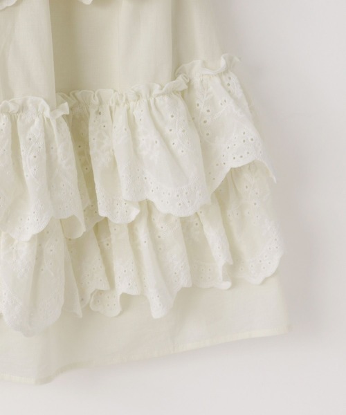 LOWRYS FARM（ローリーズファーム）の「レースフリルロングスカート　 647602（スカート・キッズ・オフホワイト・150cm/140cm/130cm/120cm/110cm）」の5枚目の写真