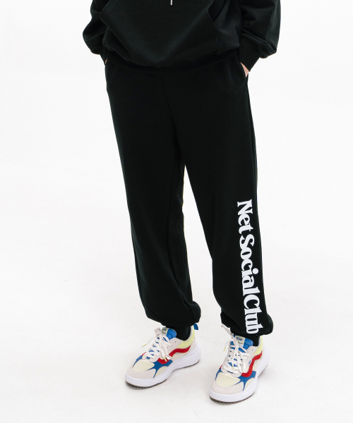 SIDE LOGO JOGGER PANTS (BLACK)