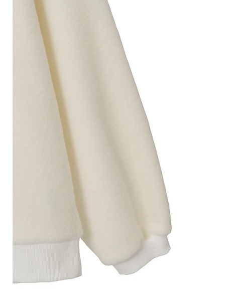 PINK HOUSE（ピンクハウス）の「ロゴワッペン使いフリーススウェット（スウェット・レディース・ブラック/オフホワイト/トップグレー・フリー）」の7枚目の写真