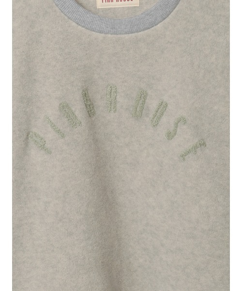 PINK HOUSE（ピンクハウス）の「ロゴワッペン使いフリーススウェット（スウェット・レディース・ブラック/オフホワイト/トップグレー・フリー）」の12枚目の写真