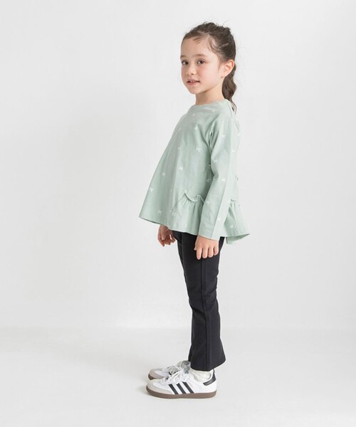 BRANSHES（ブランシェス）の「リボン柄×バックティアード長袖Tシャツ（Tシャツ/カットソー・キッズ・ピンク/ライトグリーン・120/110/100/80/90/130）」の7枚目の写真