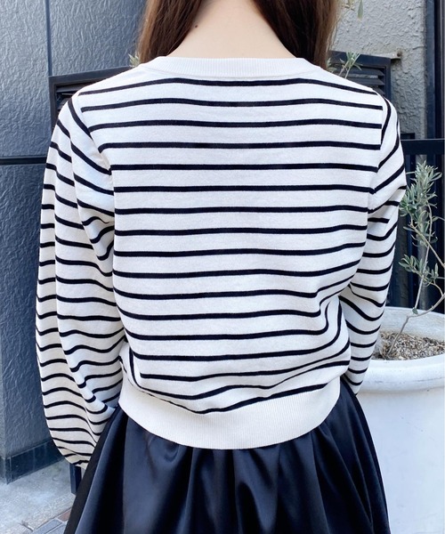 INGNI（イング）の「ビジューボタンニットカーディガン（カーディガン/ボレロ・レディース・ホワイト系その他4/オフホワイト/レッド/ネイビー/イエロー・M）」の19枚目の写真