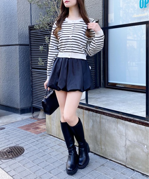 INGNI（イング）の「ビジューボタンニットカーディガン（カーディガン/ボレロ・レディース・ホワイト系その他4/オフホワイト/レッド/ネイビー/イエロー・M）」の20枚目の写真