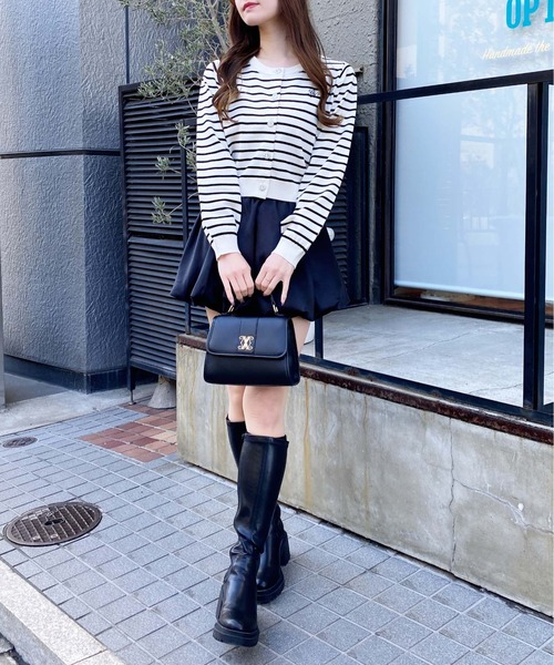 INGNI（イング）の「ビジューボタンニットカーディガン（カーディガン/ボレロ・レディース・ホワイト系その他4/オフホワイト/レッド/ネイビー/イエロー・M）」の21枚目の写真