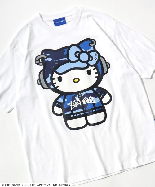 セール】HELLO KITTY EYELET TEE/ハローキティ ストリートビッグ
