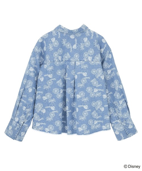 Disney（ディズニー）の「ミッキー&フレンズ/花柄デニムシャツ（シャツ/ブラウス・レディース・インディゴブルー/ライトインディゴブルー・FREE）」の21枚目の写真