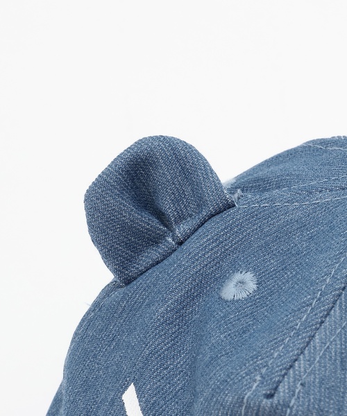 XLARGE KIDS（エクストララージキッズ）の「ファニーゴリラフェイス ベビーキャップ（その他ベビー用品・キッズ・ブルー/ライトブルー・46-48cm）」の4枚目の写真