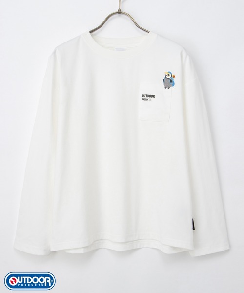 Honeys(ハニーズ)の「【アクティブウェア・速乾ドライ・UVカット】OUTDOOR PRODUCTS/長袖Tシャツ(Tシャツ/カットソー・レディース・ネイビー/オフホワイト/スミクロ/ピンク/ベージュ・S/M/LL/L)」の11枚目の写真