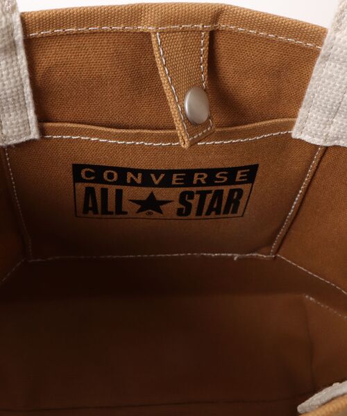 CONVERSE(コンバース)の「【CONVERSE】CV AS CANVAS TOTE BAG S / コンバース ロゴ コットンキャンバストートバッグ Sサイズ(トートバッグ・メンズ・オフホワイト/ライトブラウン/ベージュ/ブラック・FREE)」の12枚目の写真
