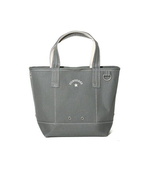 CONVERSE(コンバース)の「【CONVERSE】CV AS CANVAS TOTE BAG S / コンバース ロゴ コットンキャンバストートバッグ Sサイズ(トートバッグ・メンズ・オフホワイト/ライトブラウン/ベージュ/ブラック/グレー/レッド/ネイビー/カーキ・FREE)」の3枚目の写真