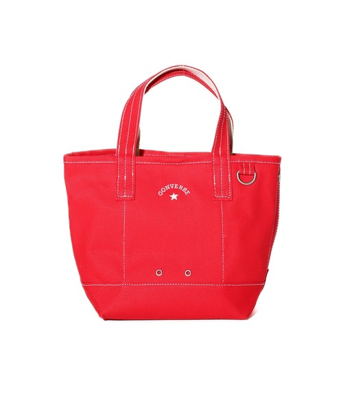 CONVERSE(コンバース)の「【CONVERSE】CV AS CANVAS TOTE BAG S / コンバース ロゴ コットンキャンバストートバッグ Sサイズ(トートバッグ・メンズ・オフホワイト/ライトブラウン/ベージュ/ブラック/グレー/レッド/ネイビー/カーキ・FREE)」の8枚目の写真