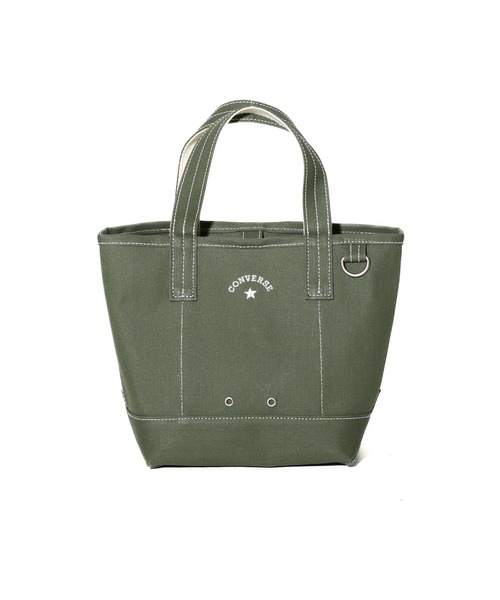 CONVERSE(コンバース)の「【CONVERSE】CV AS CANVAS TOTE BAG S / コンバース ロゴ コットンキャンバストートバッグ Sサイズ(トートバッグ・メンズ・オフホワイト/ライトブラウン/ベージュ/ブラック/グレー/レッド/ネイビー/カーキ・FREE)」の6枚目の写真