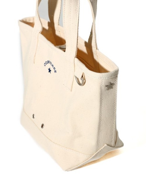 CONVERSE(コンバース)の「【CONVERSE】CV AS CANVAS TOTE BAG S / コンバース ロゴ コットンキャンバストートバッグ Sサイズ(トートバッグ・メンズ・オフホワイト/ライトブラウン/ベージュ/ブラック/グレー/レッド/ネイビー/カーキ・FREE)」の20枚目の写真