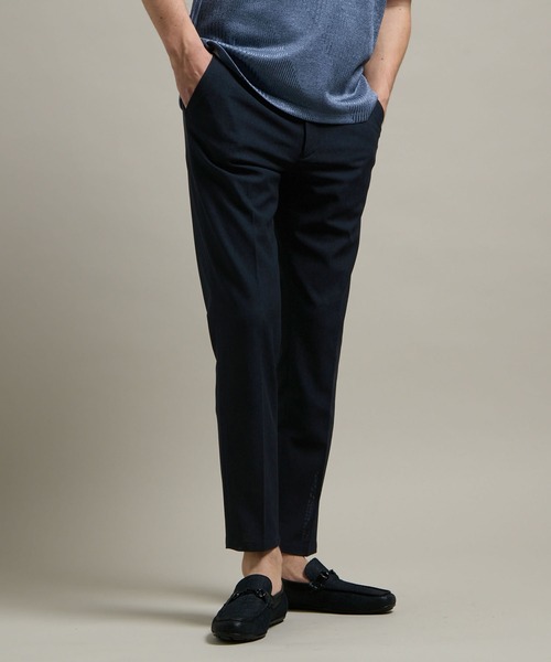 HIDEAWAYS NICOLE(ハイダウェイニコル)の「【HIDEAWAYS BLACK】シャリルジャージー イージースラックス(スラックス・メンズ・グレー/ブルー/ライトベージュ/ネイビー・SMALL/MEDIUM/LARGE/X-LARGE)」の3枚目の写真