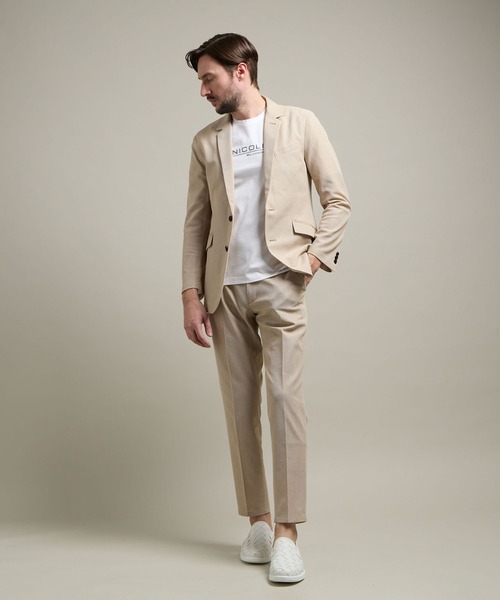 HIDEAWAYS NICOLE(ハイダウェイニコル)の「【HIDEAWAYS BLACK】シャリルジャージー イージースラックス(スラックス・メンズ・グレー/ブルー/ライトベージュ/ネイビー・SMALL/MEDIUM/LARGE/X-LARGE)」の8枚目の写真