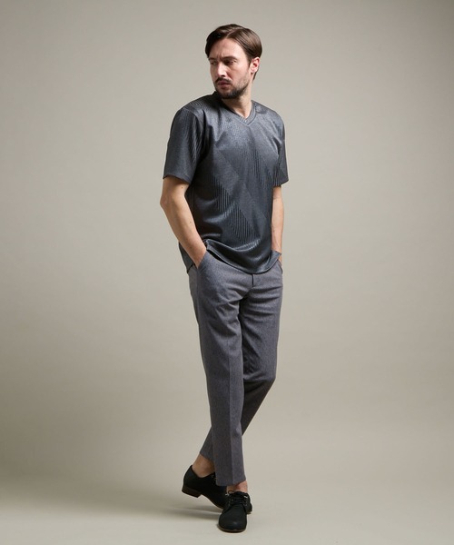 HIDEAWAYS NICOLE(ハイダウェイニコル)の「【HIDEAWAYS BLACK】シャリルジャージー イージースラックス(スラックス・メンズ・グレー/ブルー/ライトベージュ/ネイビー・SMALL/MEDIUM/LARGE/X-LARGE)」の10枚目の写真