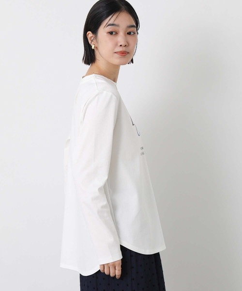 Gready Brilliant（グレディブリリアン）の「ブルー糸刺しゅうプリントT（Tシャツ/カットソー・レディース・オフホワイト・38）」の10枚目の写真