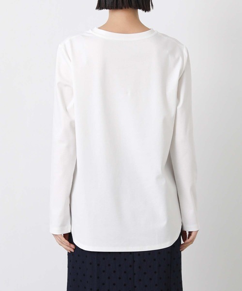 Gready Brilliant（グレディブリリアン）の「ブルー糸刺しゅうプリントT（Tシャツ/カットソー・レディース・オフホワイト・38）」の13枚目の写真