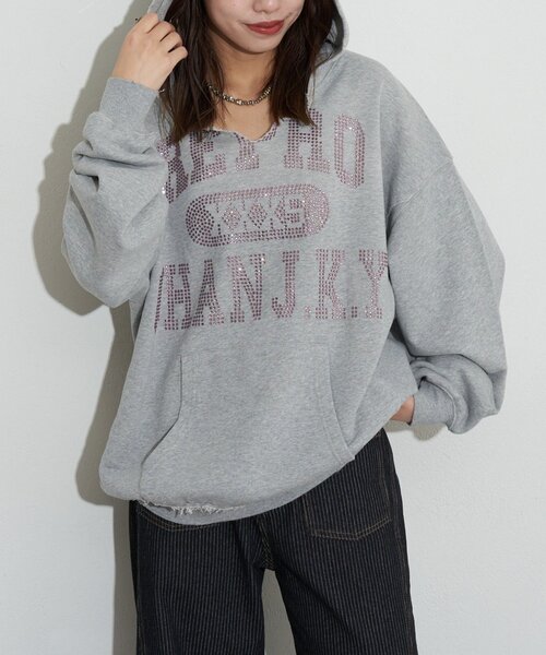 RePRODUCTION LABEL（リプロダクションレーベル）の「【RePRODUCTION LABEL / リプロダクションレーベル】スキッパーフーディースウェット（パーカー・レディース・グレー/グリーン・FREE）」の3枚目の写真