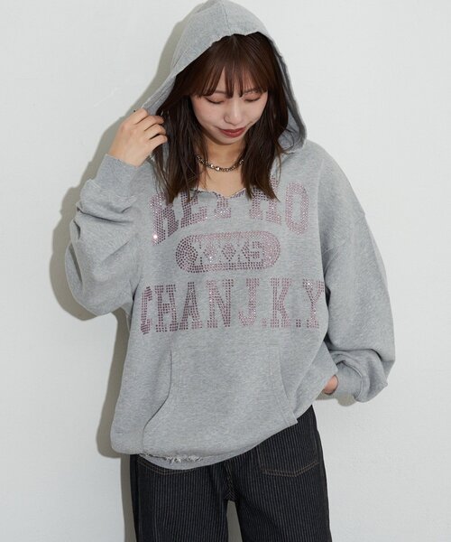 RePRODUCTION LABEL（リプロダクションレーベル）の「【RePRODUCTION LABEL / リプロダクションレーベル】スキッパーフーディースウェット（パーカー・レディース・グレー/グリーン・FREE）」の4枚目の写真