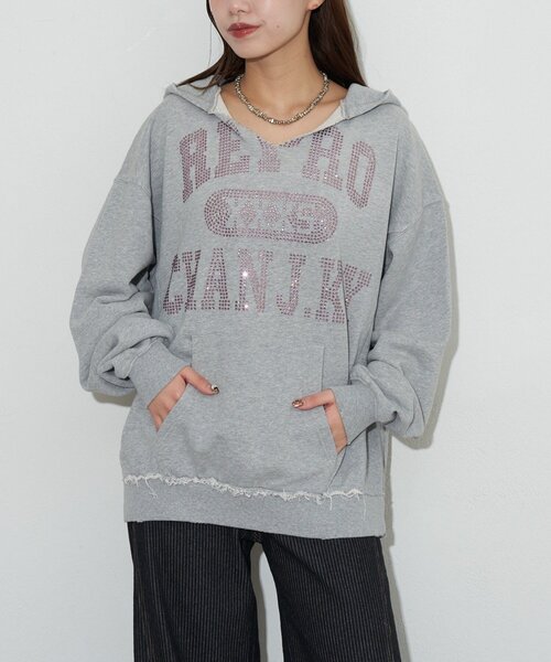 RePRODUCTION LABEL（リプロダクションレーベル）の「【RePRODUCTION LABEL / リプロダクションレーベル】スキッパーフーディースウェット（パーカー・レディース・グレー/グリーン・FREE）」の6枚目の写真