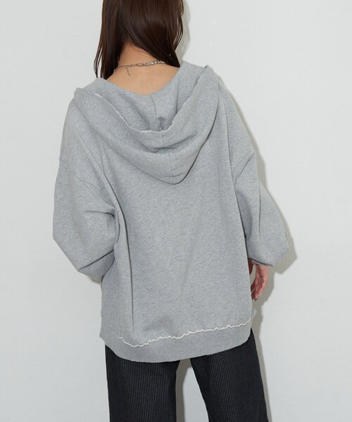 RePRODUCTION LABEL（リプロダクションレーベル）の「【RePRODUCTION LABEL / リプロダクションレーベル】スキッパーフーディースウェット（パーカー・レディース・グレー/グリーン・FREE）」の7枚目の写真