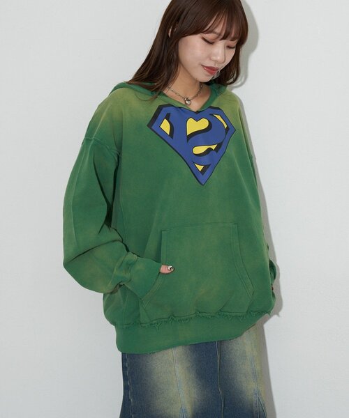 RePRODUCTION LABEL（リプロダクションレーベル）の「【RePRODUCTION LABEL / リプロダクションレーベル】スキッパーフーディースウェット（パーカー・レディース・グレー/グリーン・FREE）」の12枚目の写真