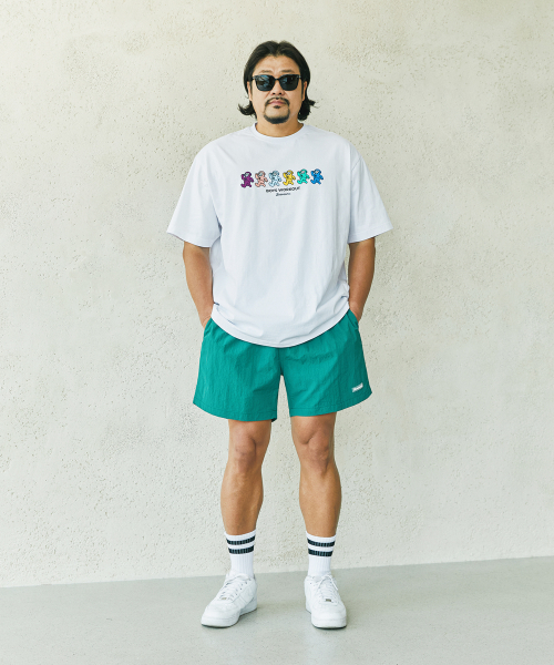 BOOVOOM（ブーブーム）の「[ビッグサイズ]ランナーズアンドカラーズTシャツ（Tシャツ/カットソー・メンズ・ブラック/カーキオリーブ/ホワイト・XL/XXL/XXXL）」の4枚目の写真