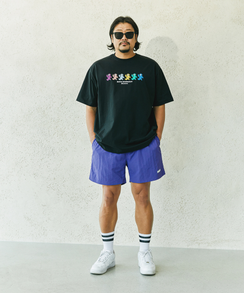 BOOVOOM（ブーブーム）の「[ビッグサイズ]ランナーズアンドカラーズTシャツ（Tシャツ/カットソー・メンズ・ブラック/カーキオリーブ/ホワイト・XL/XXL/XXXL）」の5枚目の写真