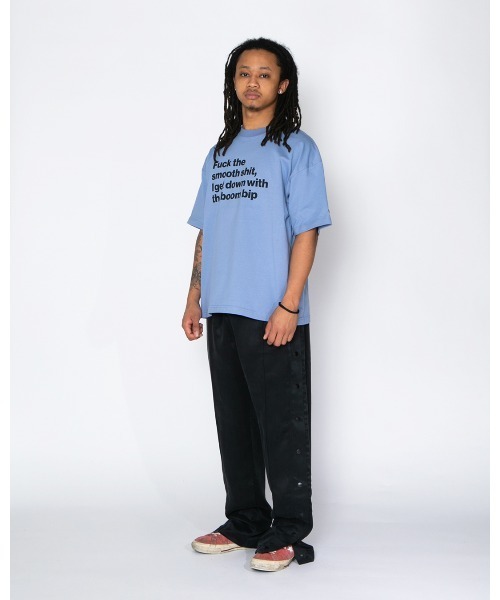 APPLEBUM(アップルバム)の「“Boom Bip” T-shirt(Tシャツ/カットソー・メンズ・スミクロ/ブルー・MEDIUM/LARGE/X-LARGE/XX-LARGE)」の21枚目の写真