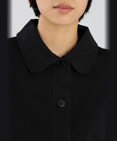 agnes b.(アニエスベー)の「コットン ジャージー 長袖 ジャケット "Mandarin"(テーラードジャケット・レディース・ブラック・3/2/1)」の7枚目の写真