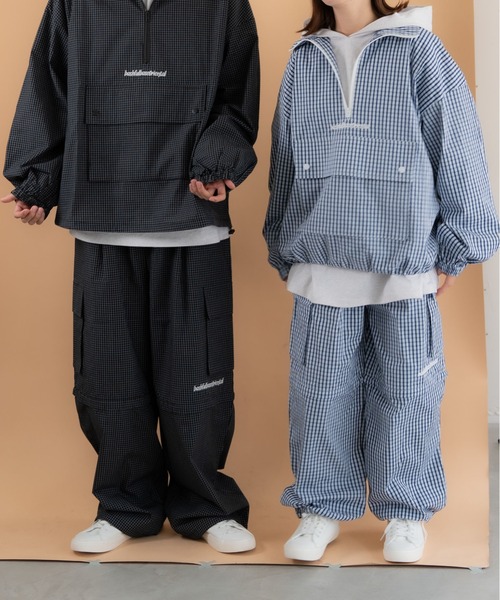 bashful base Oriental(バッシュフルベースオリエンタル)の「【bbO】チェック柄2WAYカーゴポケットパンツ(カーゴパンツ・メンズ・ブルー/ブラック/ブラック×ホワイト・SMALL/MEDIUM/LARGE)」の16枚目の写真