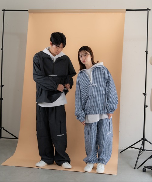 bashful base Oriental(バッシュフルベースオリエンタル)の「【bbO】チェック柄2WAYカーゴポケットパンツ(カーゴパンツ・メンズ・ブルー/ブラック/ブラック×ホワイト・SMALL/MEDIUM/LARGE)」の15枚目の写真