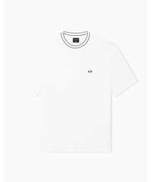ARMANI EXCHANGE | 【A|X アルマーニ エクスチェンジ】AXロゴ ストレッチヴィスコス 半袖クルーネックTシャツ/SLIM(Tシャツ/カットソー)