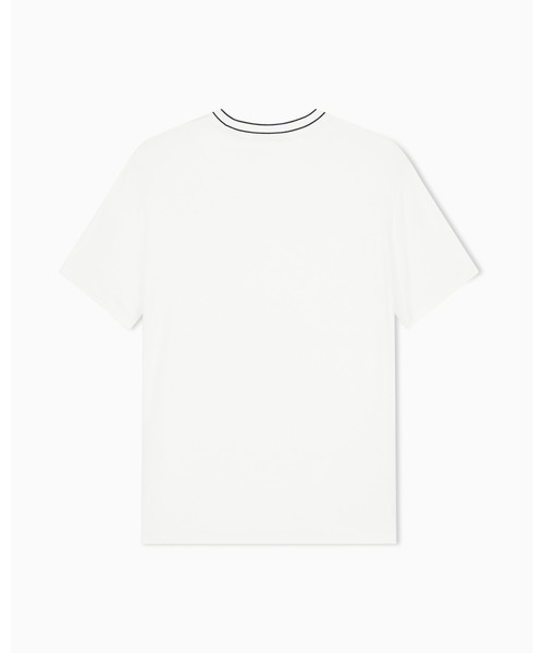 ARMANI EXCHANGE（アルマーニエクスチェンジ）の「【A|X アルマーニ エクスチェンジ】AXロゴ ストレッチヴィスコス 半袖クルーネックTシャツ/SLIM（Tシャツ/カットソー・メンズ・オフホワイト/ブラック・XX-LARGE/X-SMALL/X-LARGE/SMALL/MEDIUM/LARGE）」の7枚目の写真